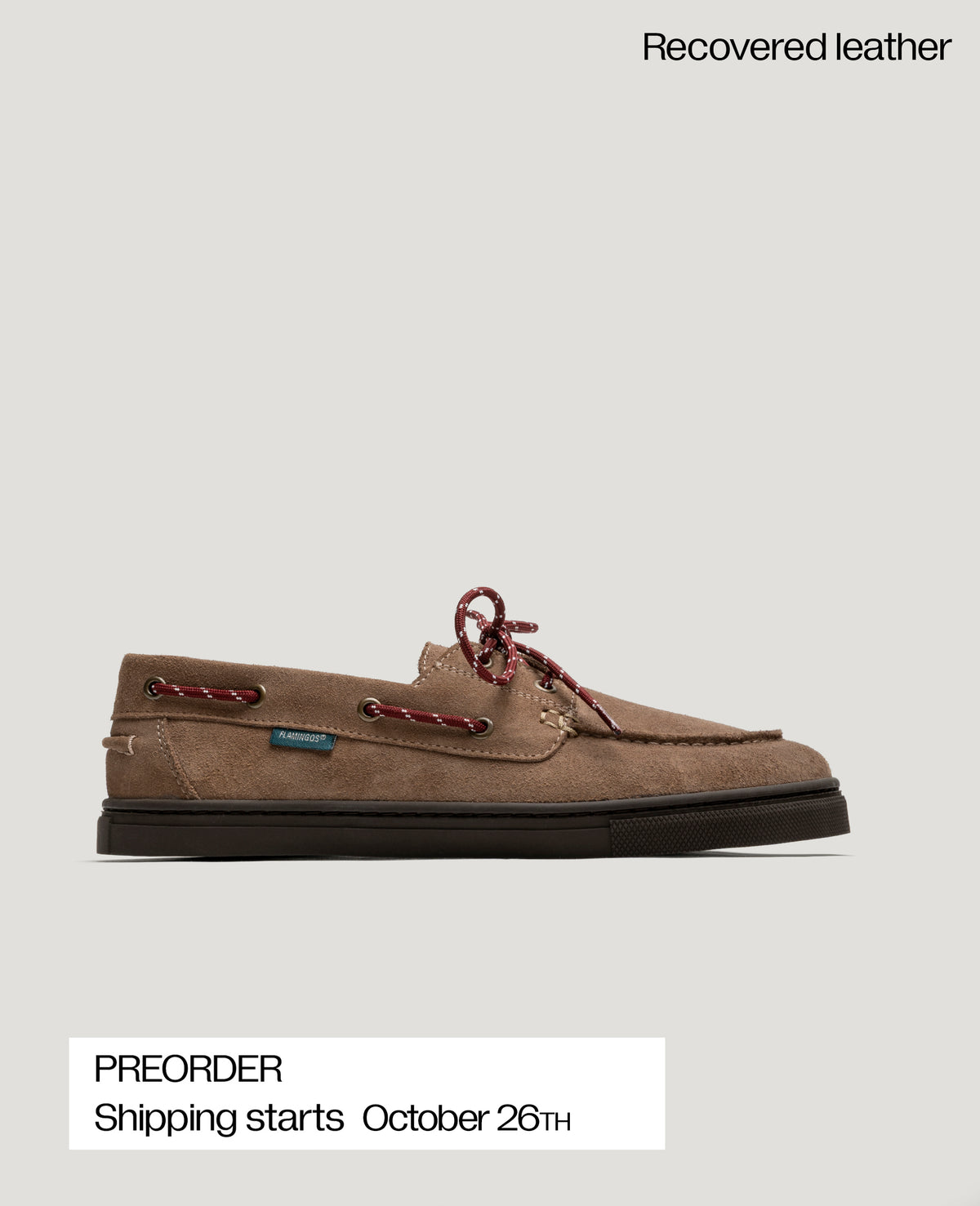 ZERO BOAT SUEDE TAUPE