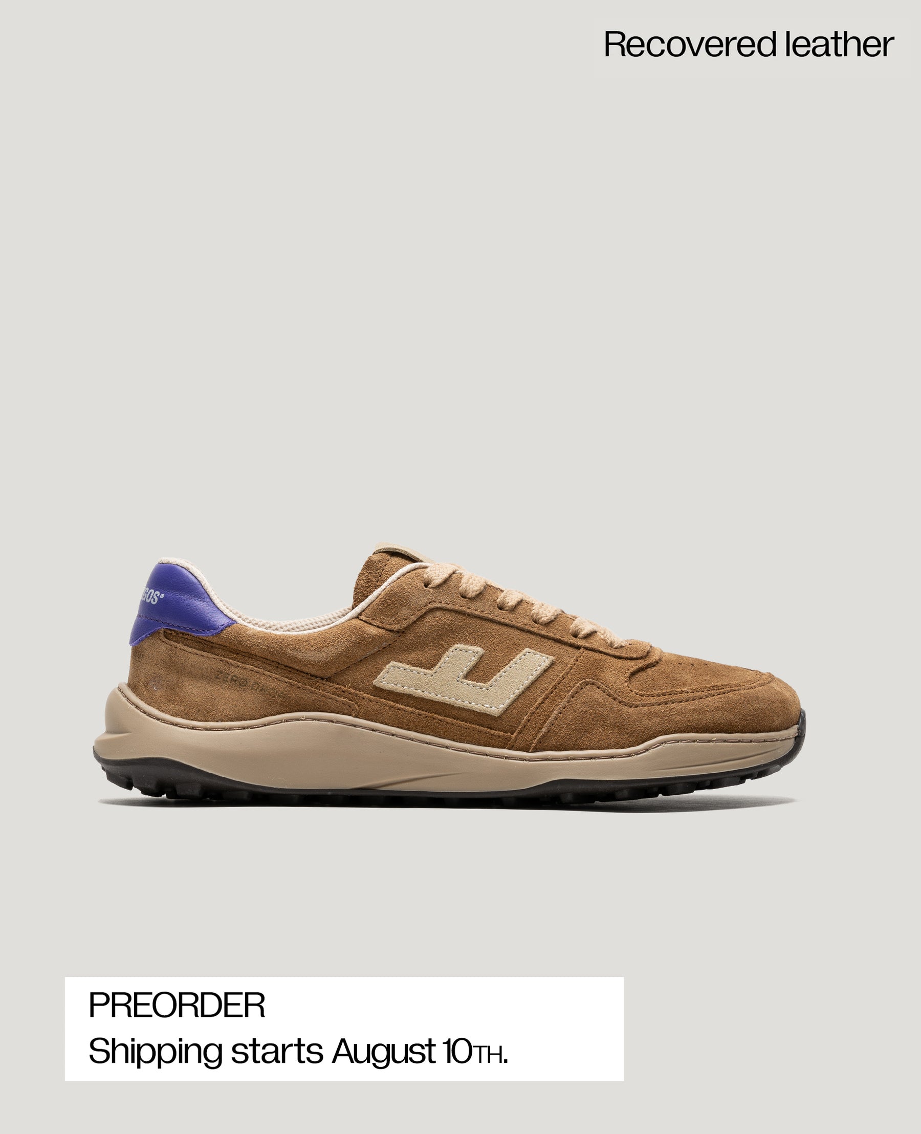 ZERO DROP SUEDE RUSTY LEATHER