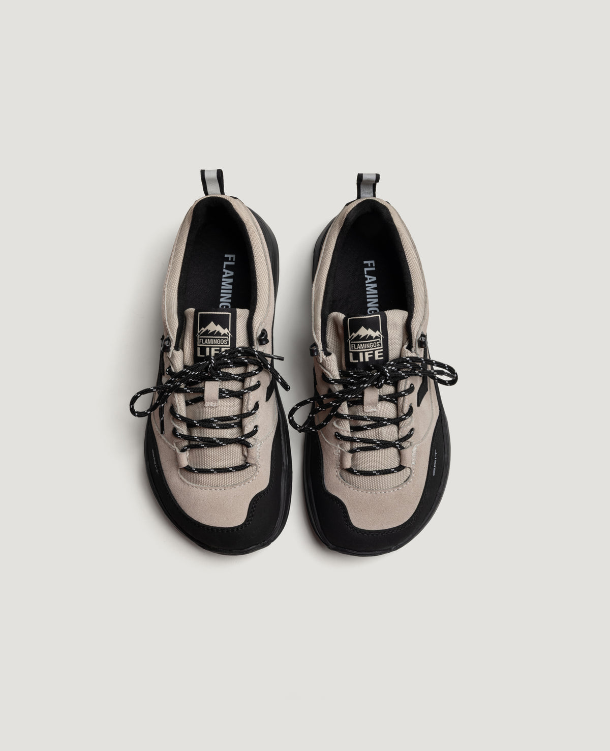ZERO GRIT Ecru barefoot sneakers – pair, top view
