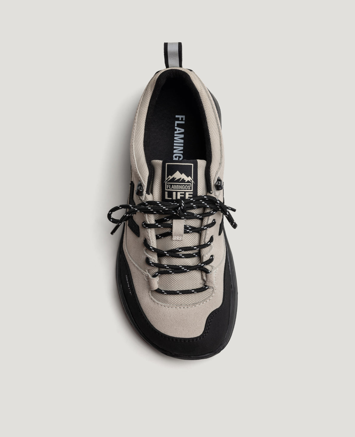 ZERO GRIT Ecru barefoot sneaker – top view