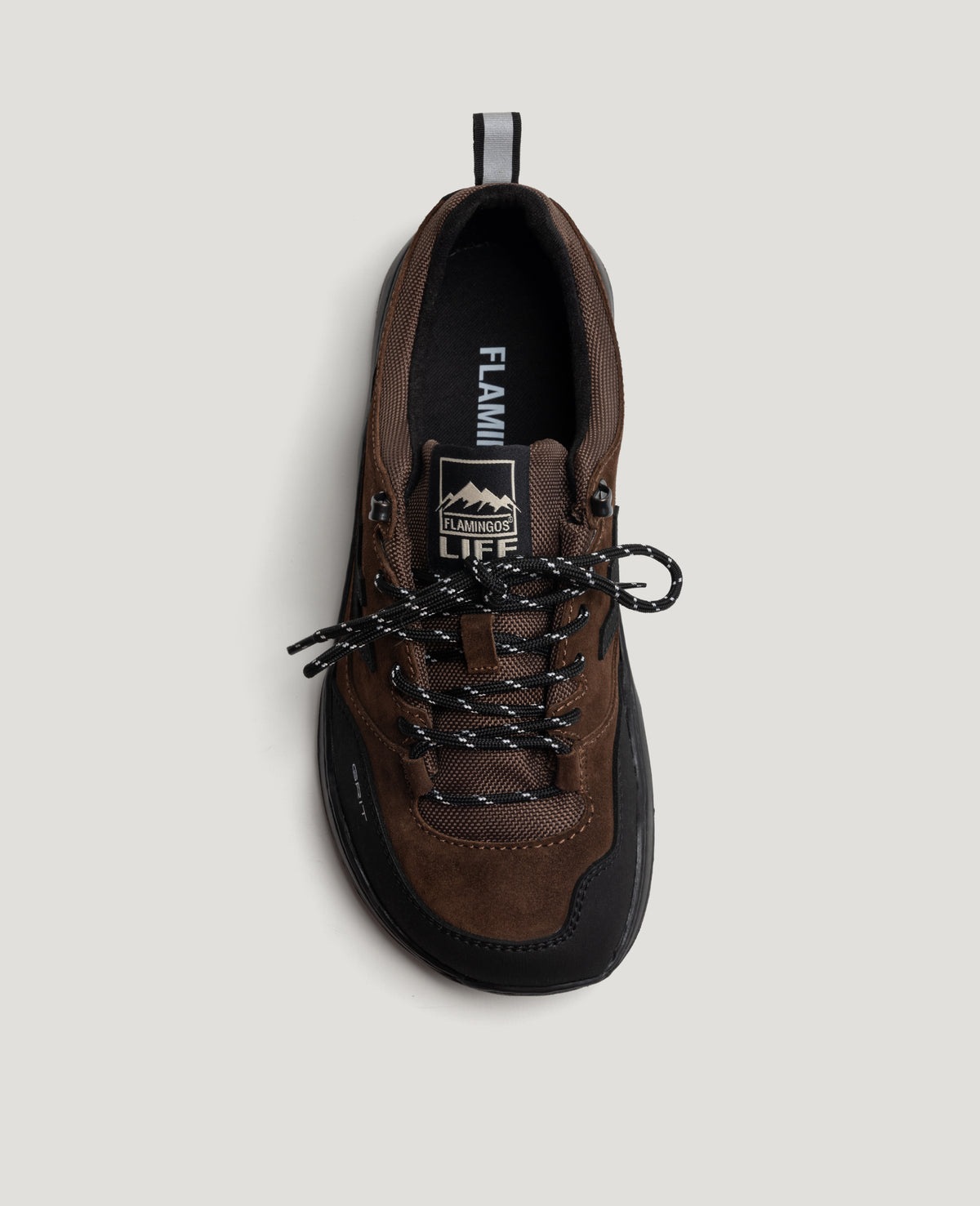ZERO GRIT Rich Brown barefoot sneaker – top view