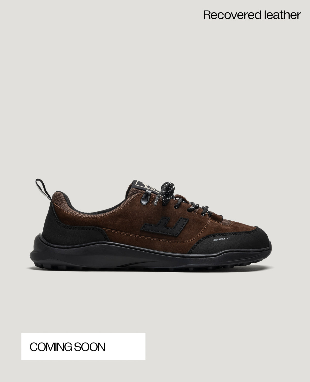 ZERO GRIT Rich Brown barefoot sneaker – side view