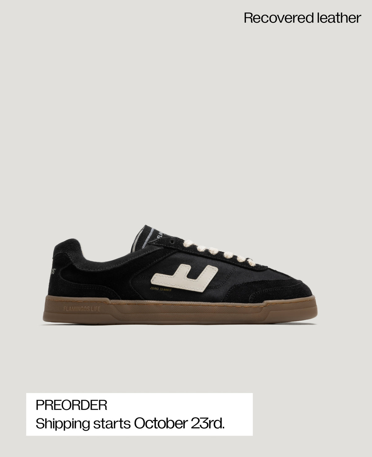 ZERO TENNIS BLACK GUM